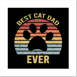 Best Cat Dad Ever Posters and Art